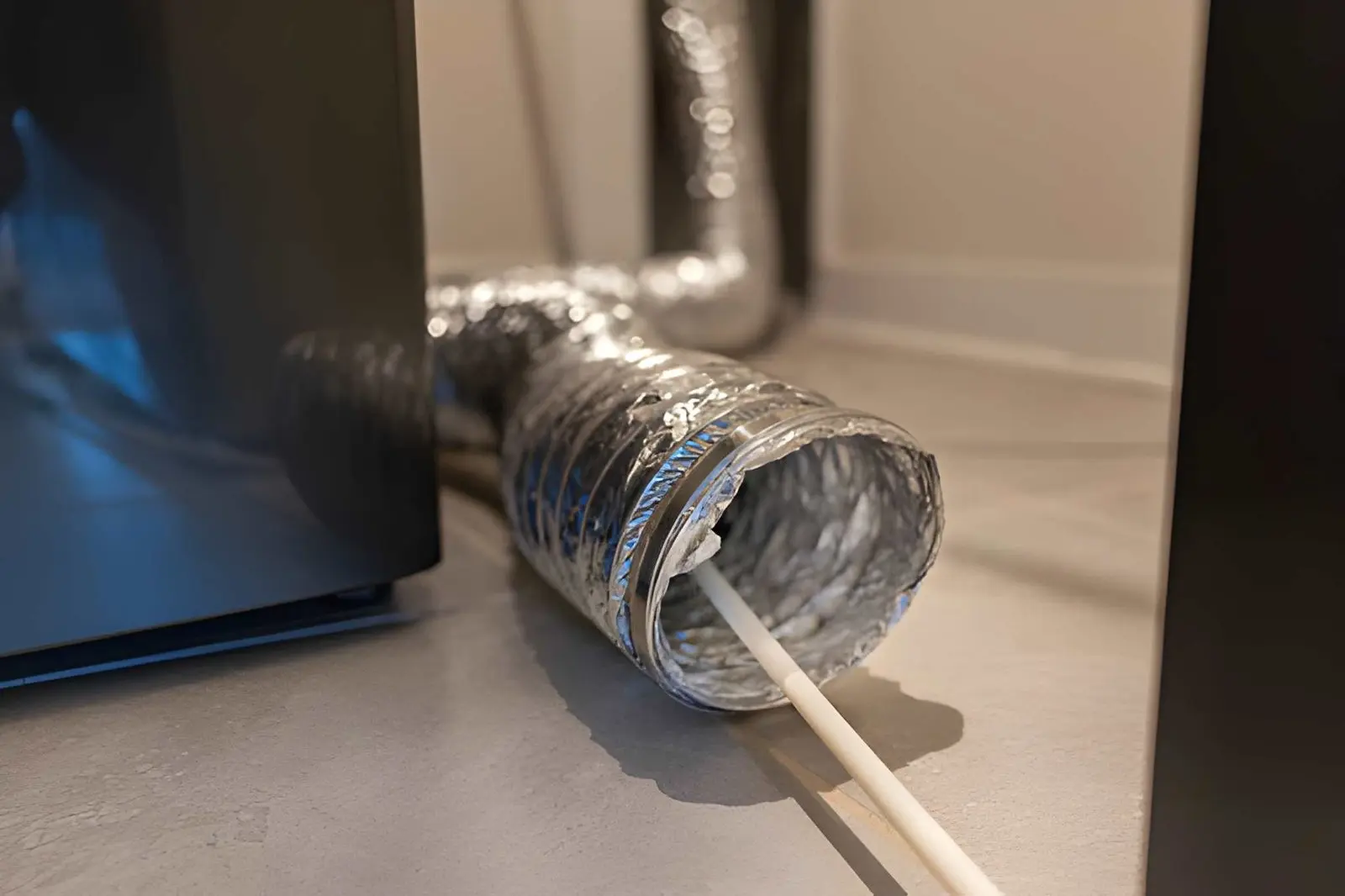 Safety inspection being completed during Dryer Vent Cleaning in Bell